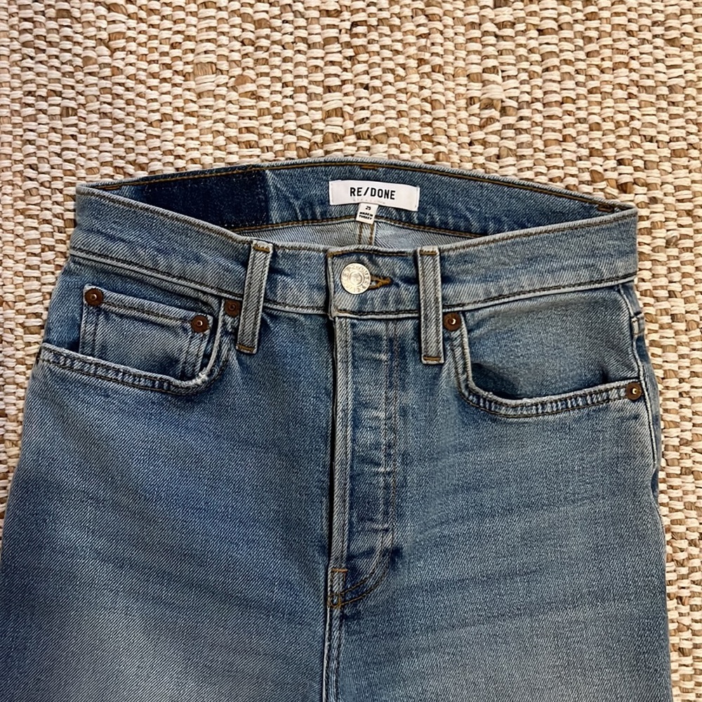 Redone Jeans Stovepipe with raw edge hem - Picture 4 of 5